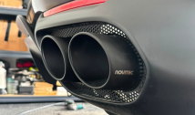 Black Tailpipes with New Mesh Insert